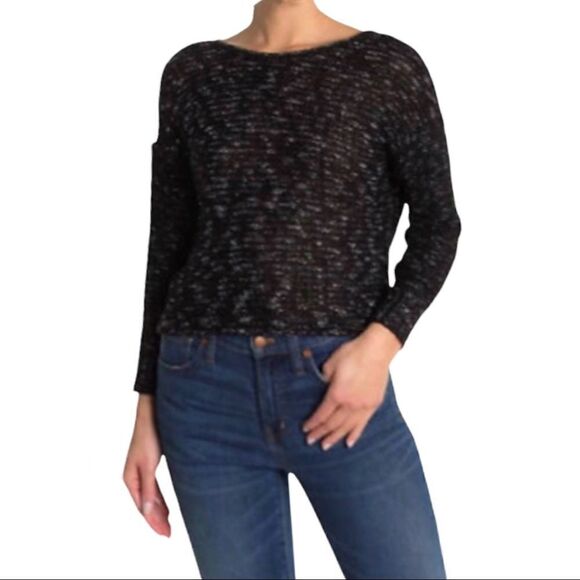 ABOUND Black and White Twist Back Sweater! - Picture 2 of 8